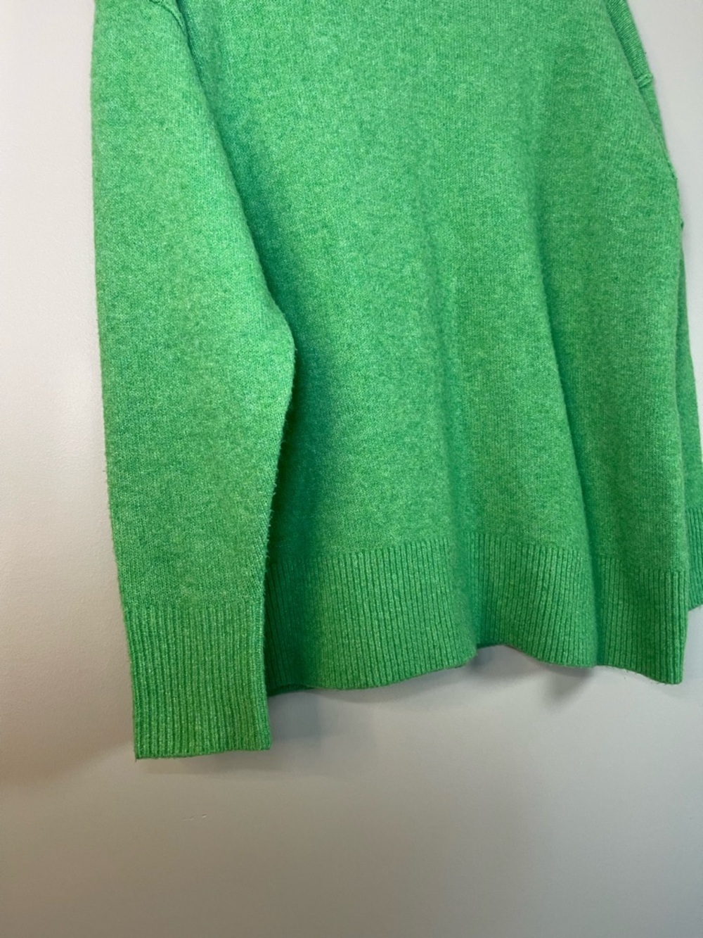 aerie Bright Green Ribbed Knit Sweater - Picture 3 of 7